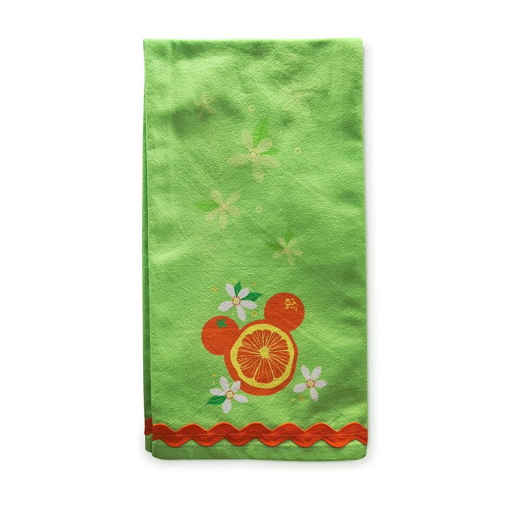 Disney Parks Orange Bird "Hello Sunshine" Kitchen Towel - 100% Cotton with 3D Detail