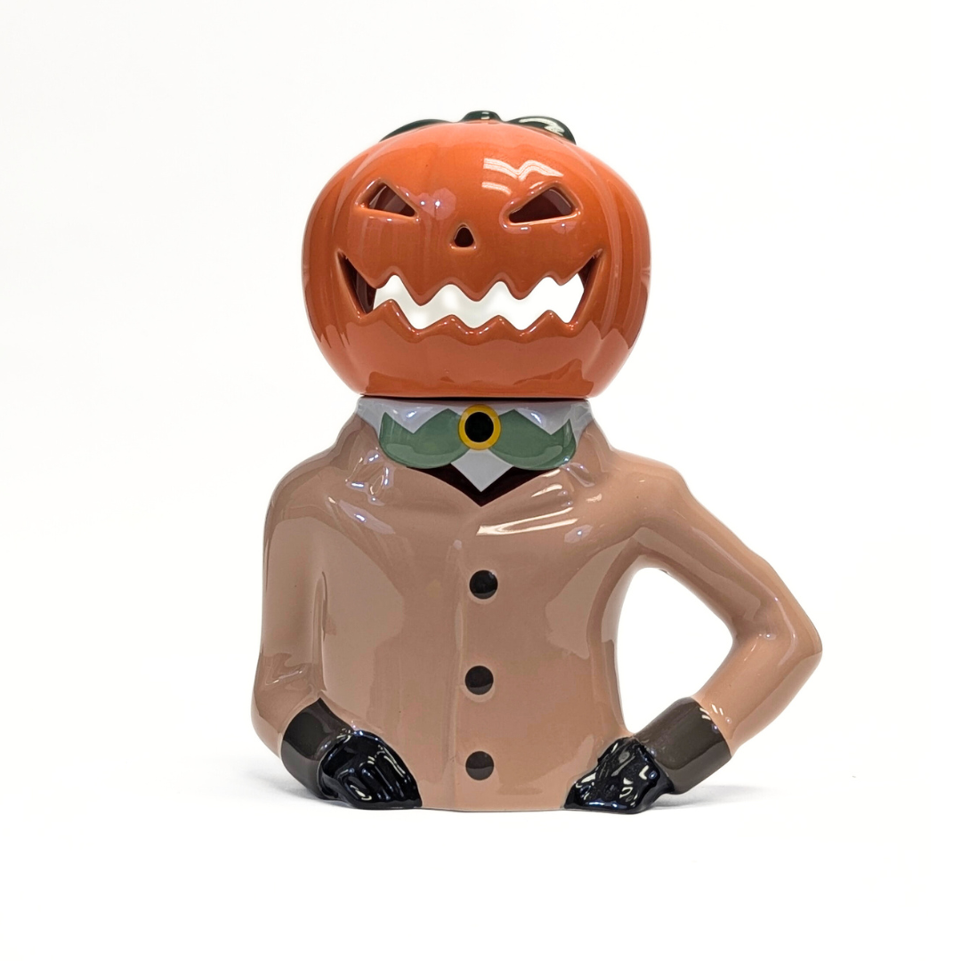 Disney Halloween Pumpkin headless horse man Ceramic Mug Set - Spooky Mug with Treat-Holding Head