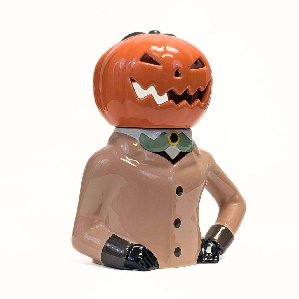 Disney Halloween Pumpkin headless horse man Ceramic Mug Set - Spooky Mug with Treat-Holding Head