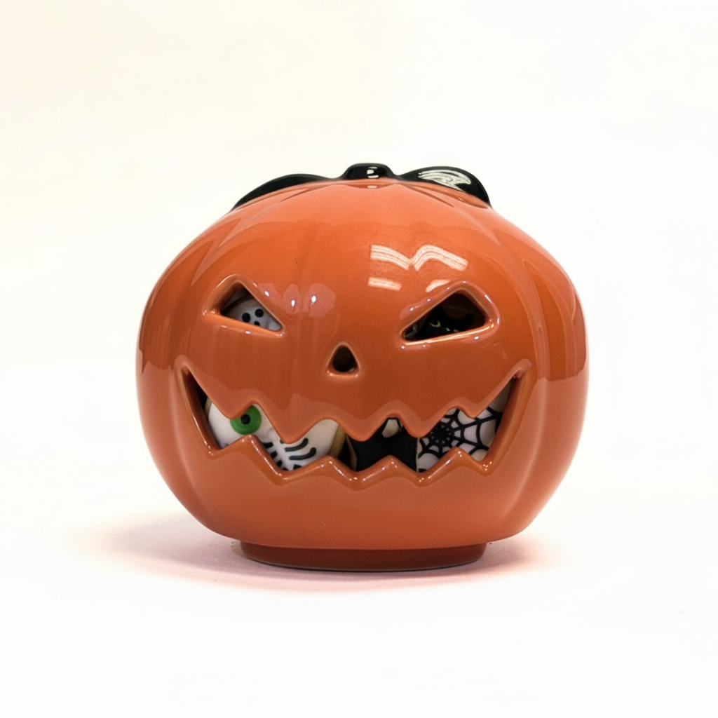 Disney Halloween Pumpkin headless horse man Ceramic Mug Set - Spooky Mug with Treat-Holding Head