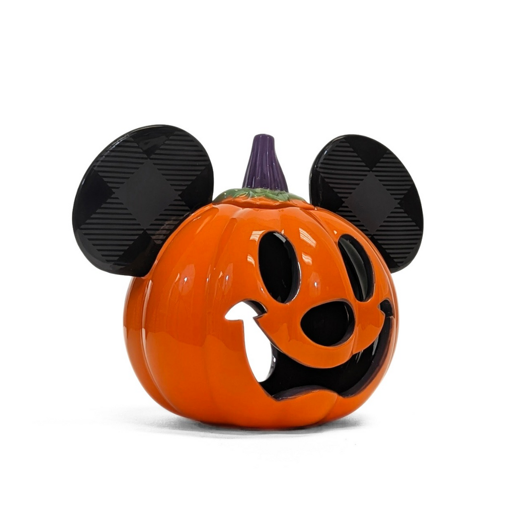 Pumpkin with Mickey Mouse ears on a white background