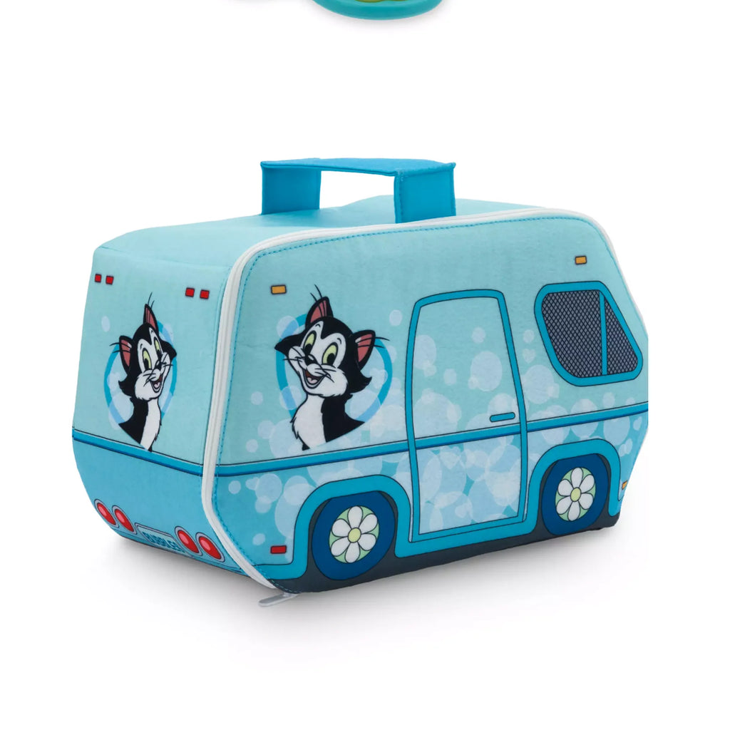 Disney Figaro Junior Doll Playset with Brush, Ball, and Pet Salon Van Case – 12 Pieces