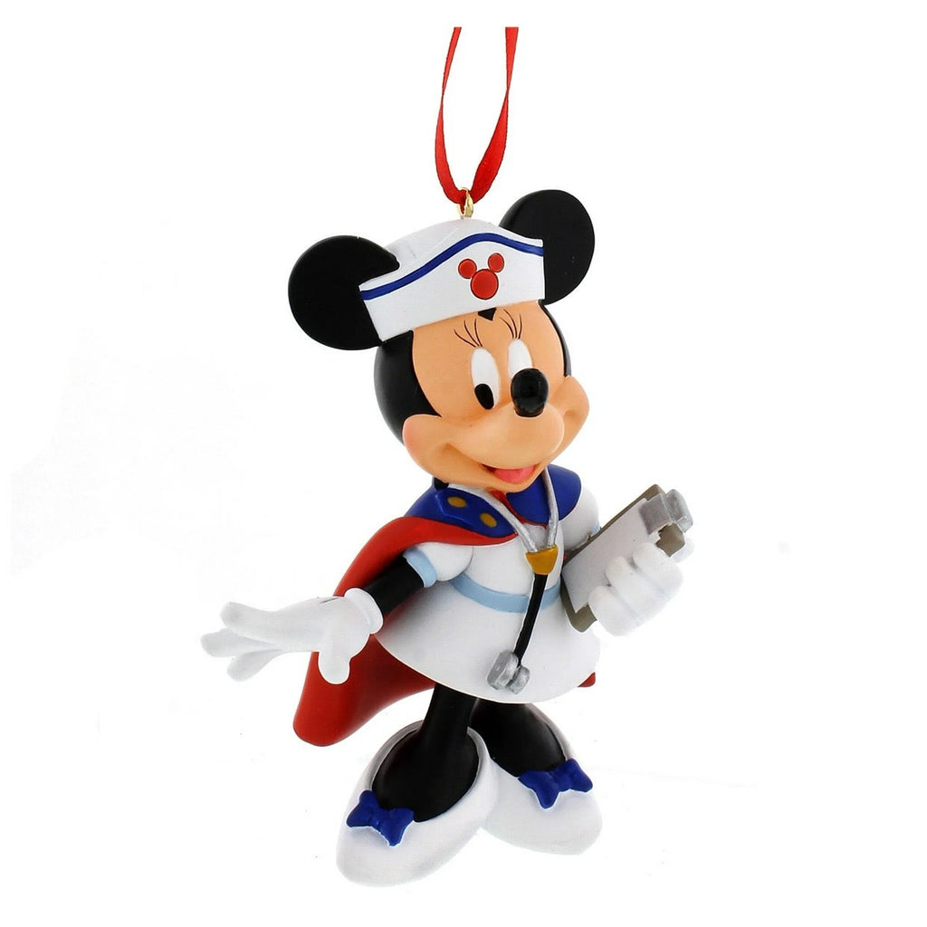 Disney Parks Minnie Mouse Nurse Figural Holiday Ornament - Christmas Decor