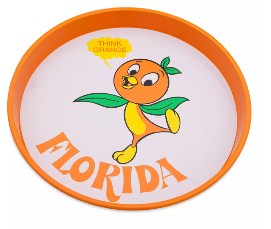 Disney Orange Bird "Think Orange Florida" Serving Tray - WDW 50th Anniversary Vault Collection