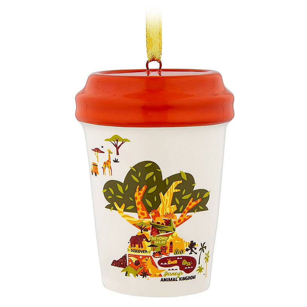 Disney Parks Starbucks Been There Animal Kingdom Ornament - Mini Ceramic Coffee Cup