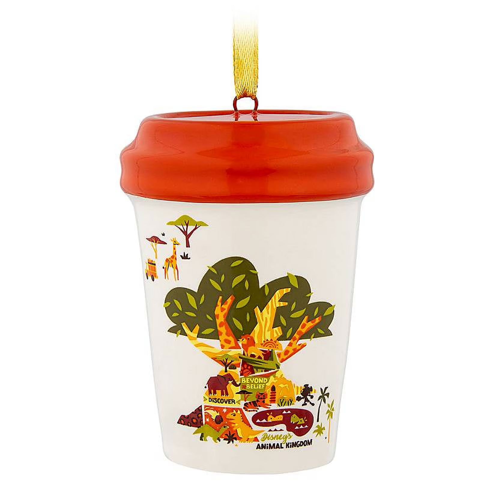 Disney Parks Starbucks Been There Animal Kingdom Ornament - Mini Ceramic Coffee Cup