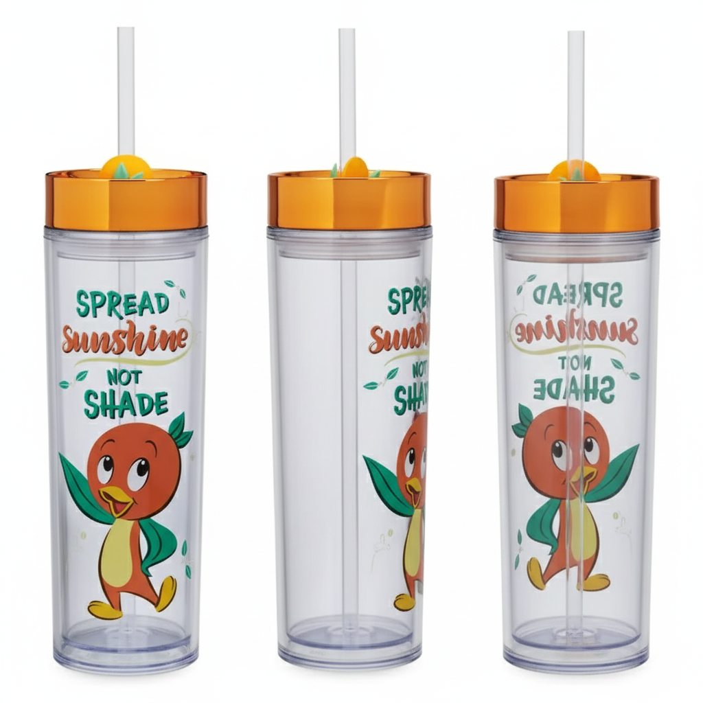Disney Orange Bird tumbler side view showing adorable design"