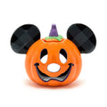Pumpkin-shaped toy with Mickey Mouse ears on a white background