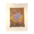 Disney Dumbo Print by Martin Hsu, 18x14 matted, new in cellophane with artist card.