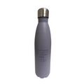 Disney Tomorrowland Purple Wall Water Bottle with 'The Future that Never Was' quote and purple graphic.

