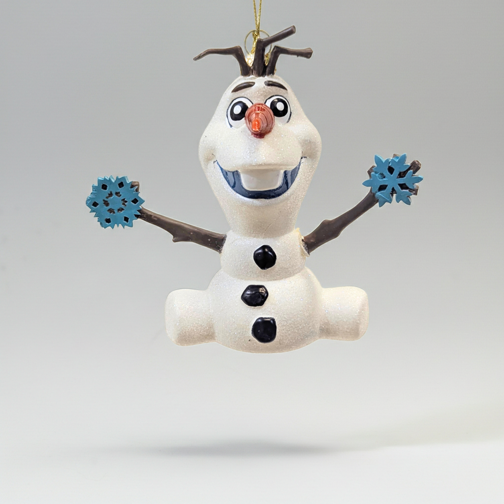 Disney Olaf from Frozen Christmas Tree Ornament - Cheerful Snowman Holiday Decoration for Disney Fans