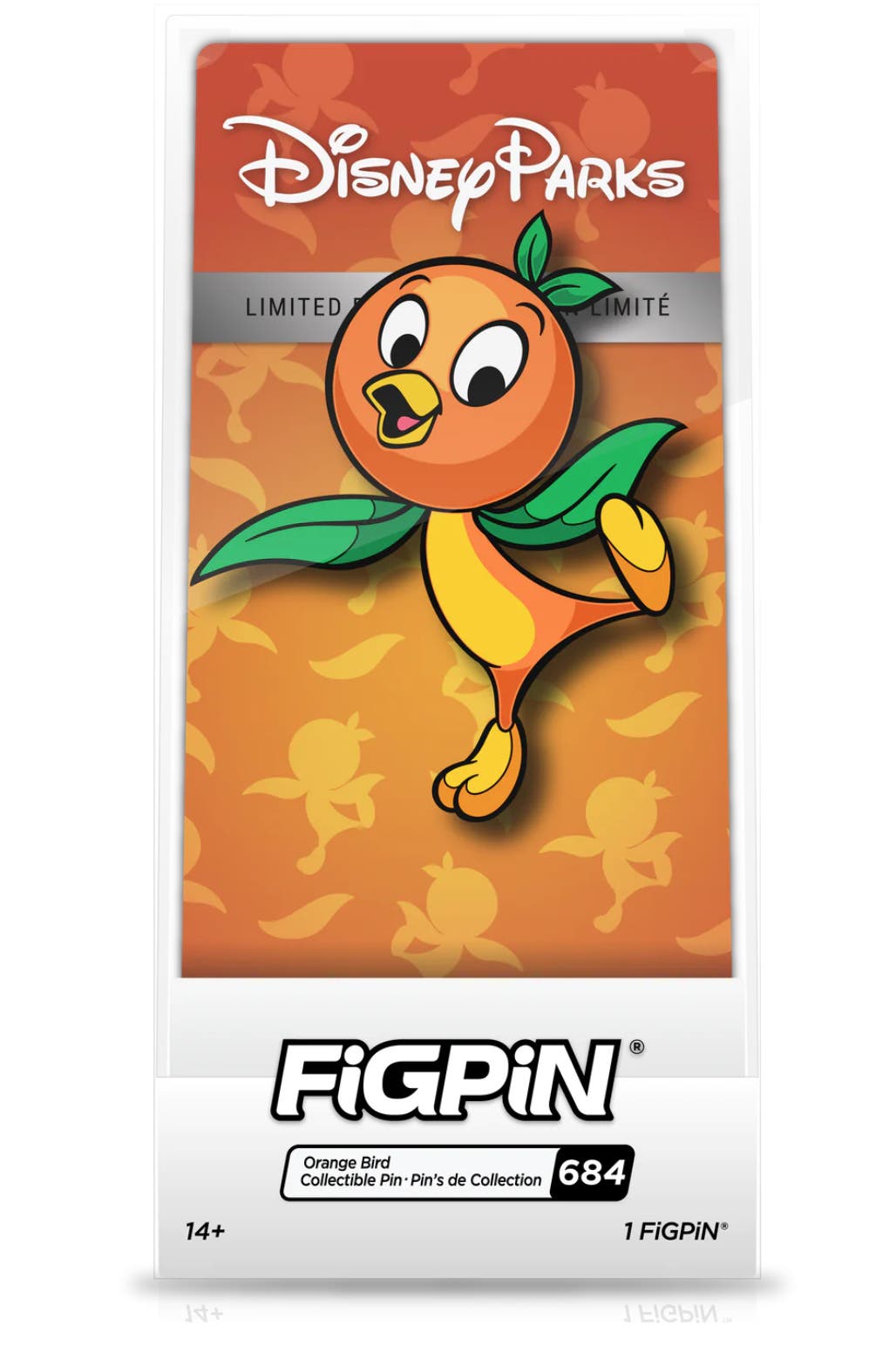 FiGPiN #684: Disney Parks Florida Orange Bird Collectible Pin - Limited Release
